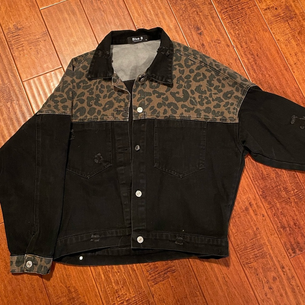 Oversized distressed jacket